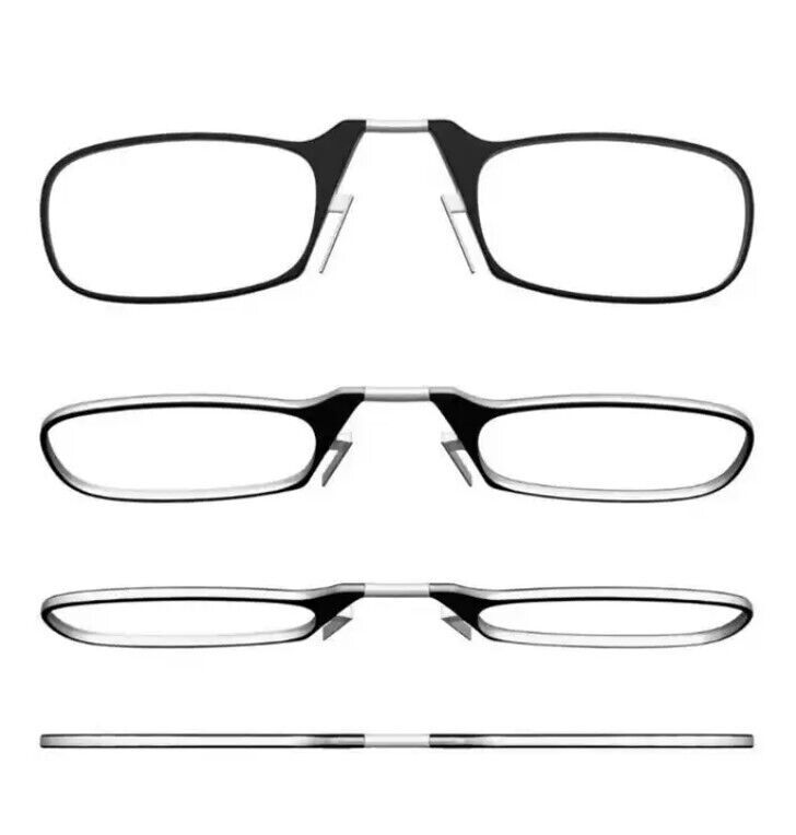 Ultra Thin Reading Glasses Nose Clip Optics Presbyopic +1.0 +1.5 +2.0 +2.5 +3.0