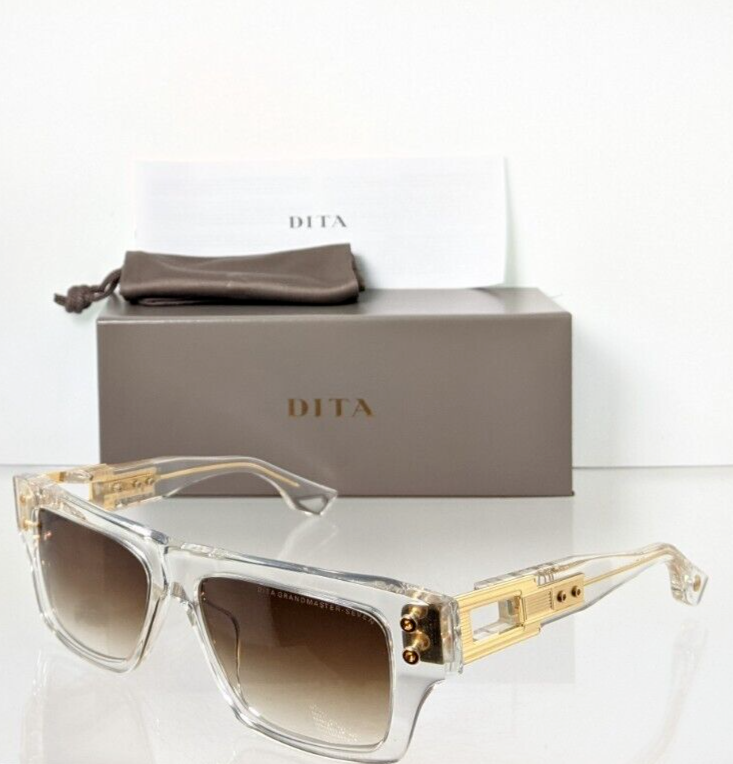 Pre-owned Dita Brand Authentic  Sunglasses Grandmaster Seven Dts407 A 02 57mm Frame In Brown