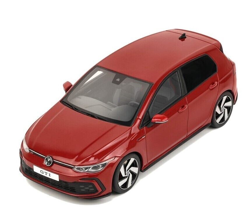 1/18 Volkswagen VW Golf VIII GTI Red Metallic Model Car by Otto