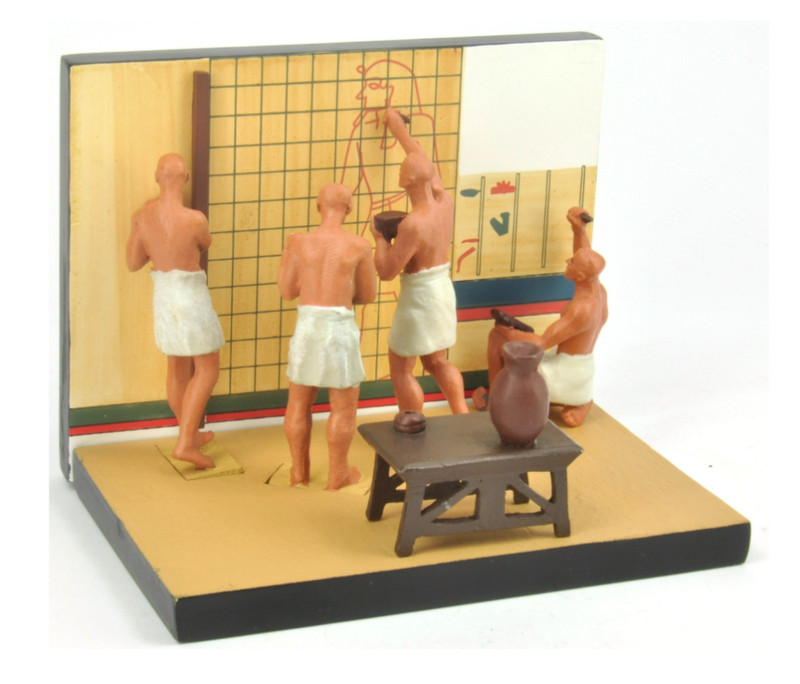 Diorama Scene Dell'Antico Egitto Geroglifici Del Prado Aegd009