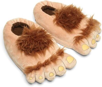 Novelty Fun Slippers Family Sizes Matching His/Hers Hairy Monster Comedy Feet