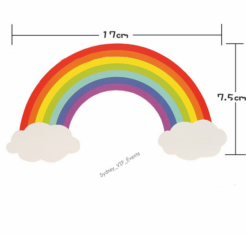 rainbow cake topper large size paper cardboard unicorn