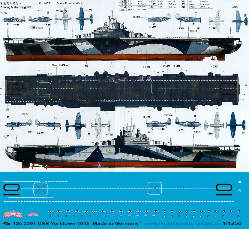 Peddinghaus 1/1250 3391 USS Yorktown ( CV - 10 ) 1944 | eBay