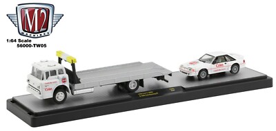 1:64 M2 Machines *COCA COLA TW05* 1990 Ford C8000 Rollback 1990 Ford Mustang NIB