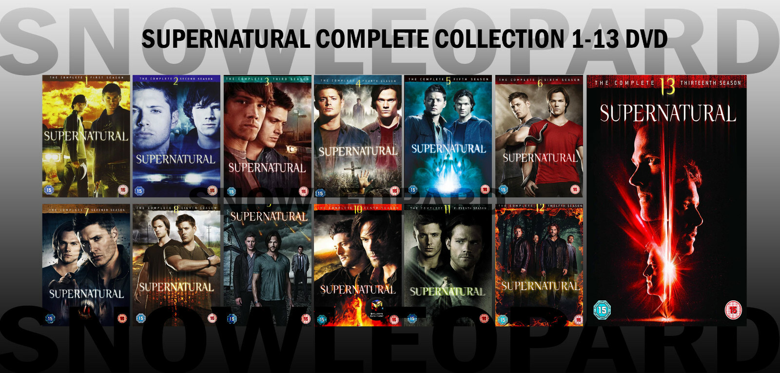 SUPERNATURAL COMPLETE COLLECTION SERIES 1-13 DVD Season 12345678910111213 NEW R2 SUPERNATURAL COMPLETE COLLECTION SERIES 1-13 DVD Season 12345678910111213 NEW R2