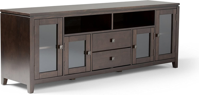 Cosmopolitan SOLID WOOD Universal TV Media Stand, 72 Inch Wi