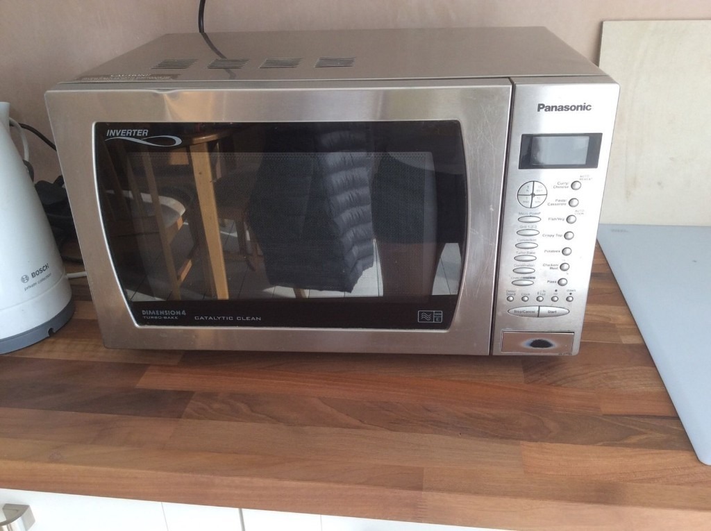 Panasonic MICROWAVE Inverter Dimension 4 Stainless Steel with Turbo