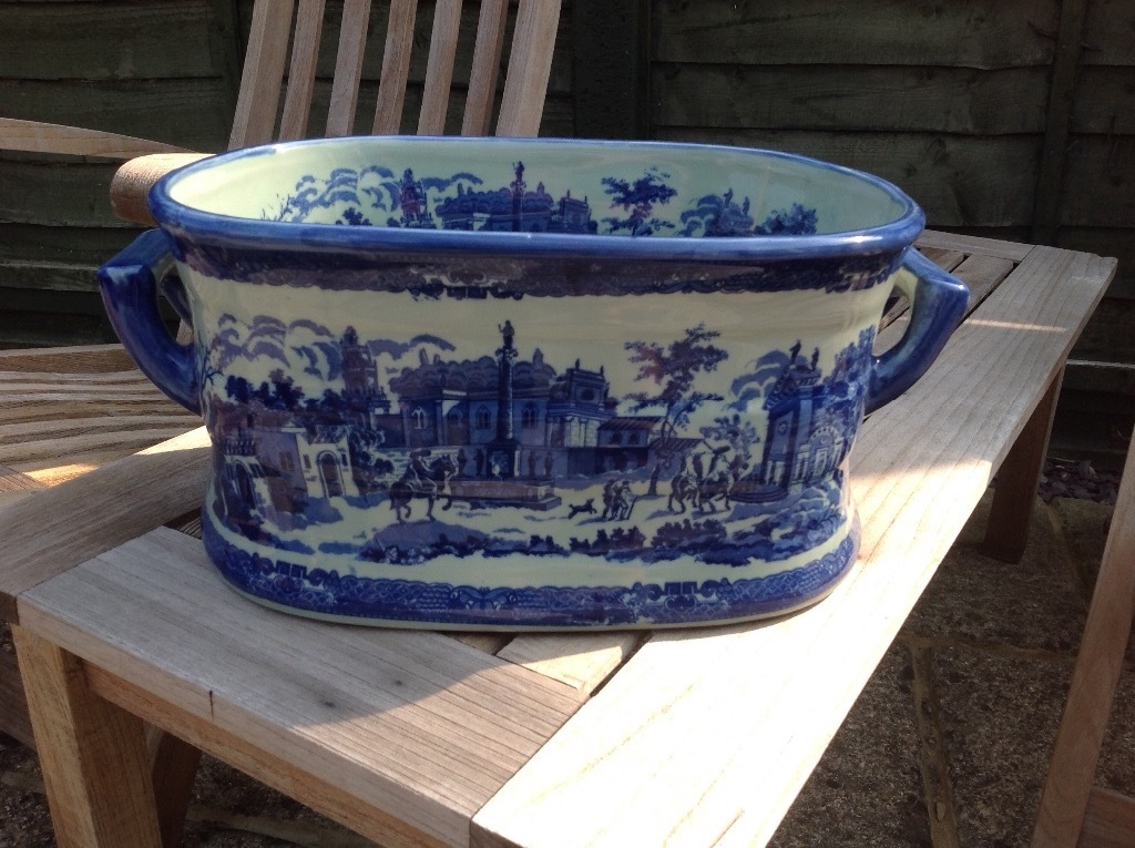 Antique collectable Victoria ware Ironstone foot baths/planters in