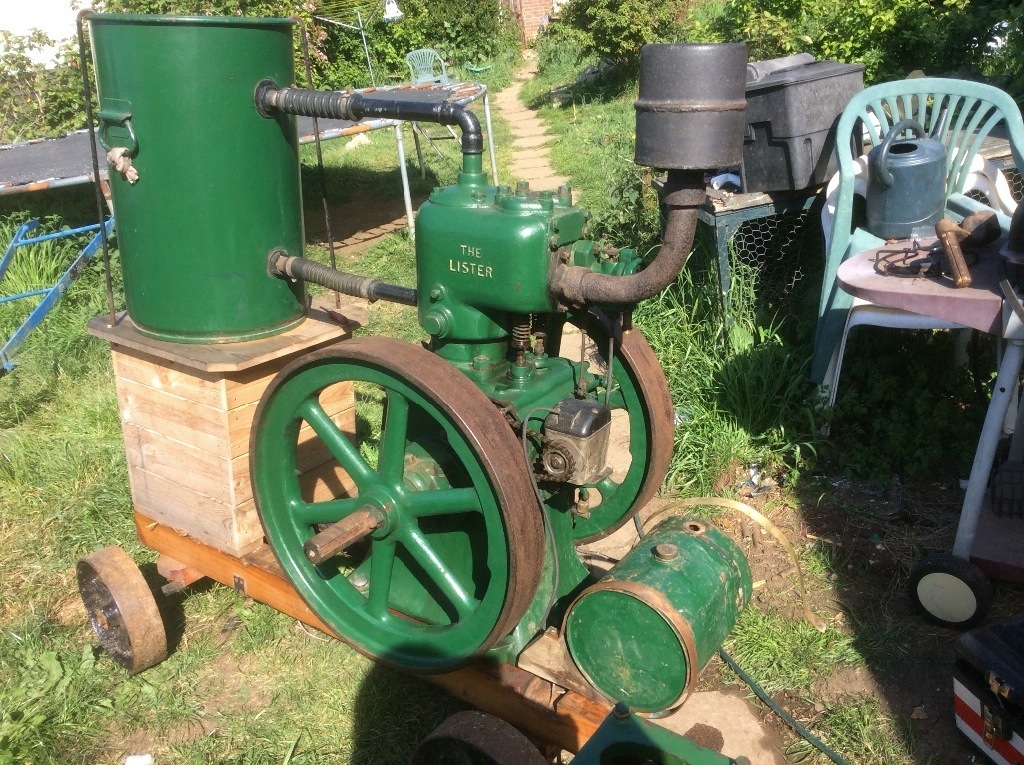 Lister L tank cooled stationary engine in Sturminster Newton, Dorset