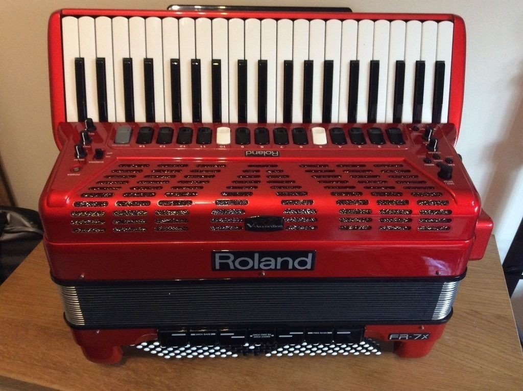 For Sale Roland FR7x Keyboard accordion in red in Chryston, Glasgow