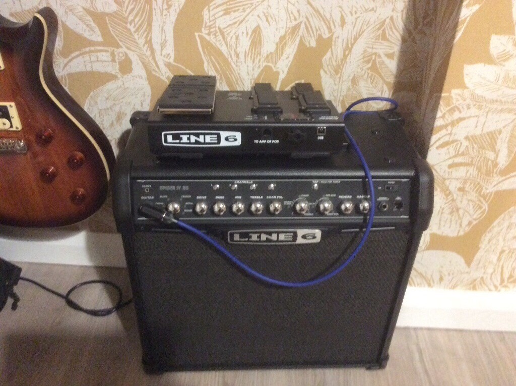 Line 6 spider IV 30 watt amp and fbv express mk ii board | in County