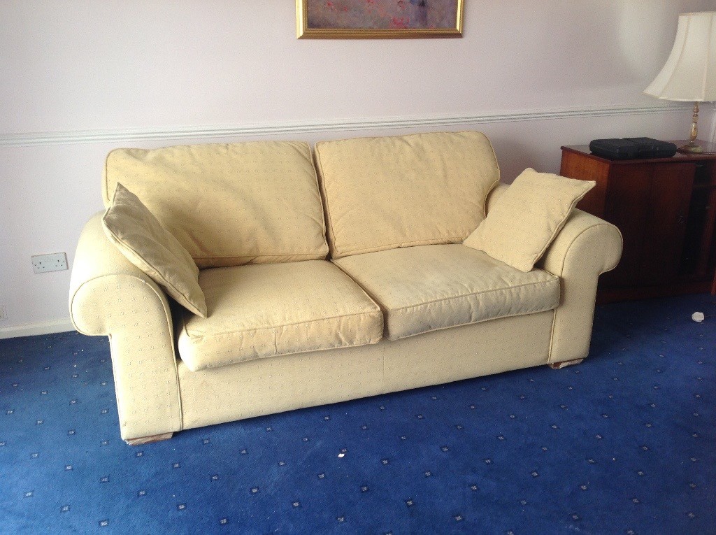 John Lewis dusky Yellow Sofa bed in Milton Keynes, Buckinghamshire