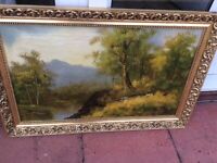 Oil Painting on Canvas Framed Signed