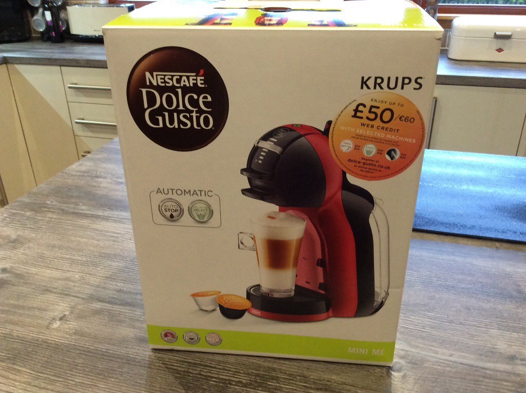 BRAND NEW! DOLCE GUSTO MINI ME COFFEE MAKER & POD HOLDER in Leven