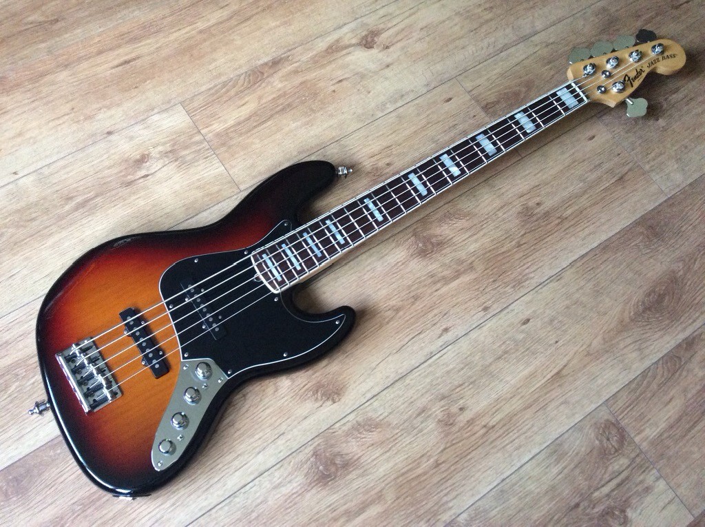 Fender American Deluxe Jazz Bass V, 5 string bass with pro upgrades