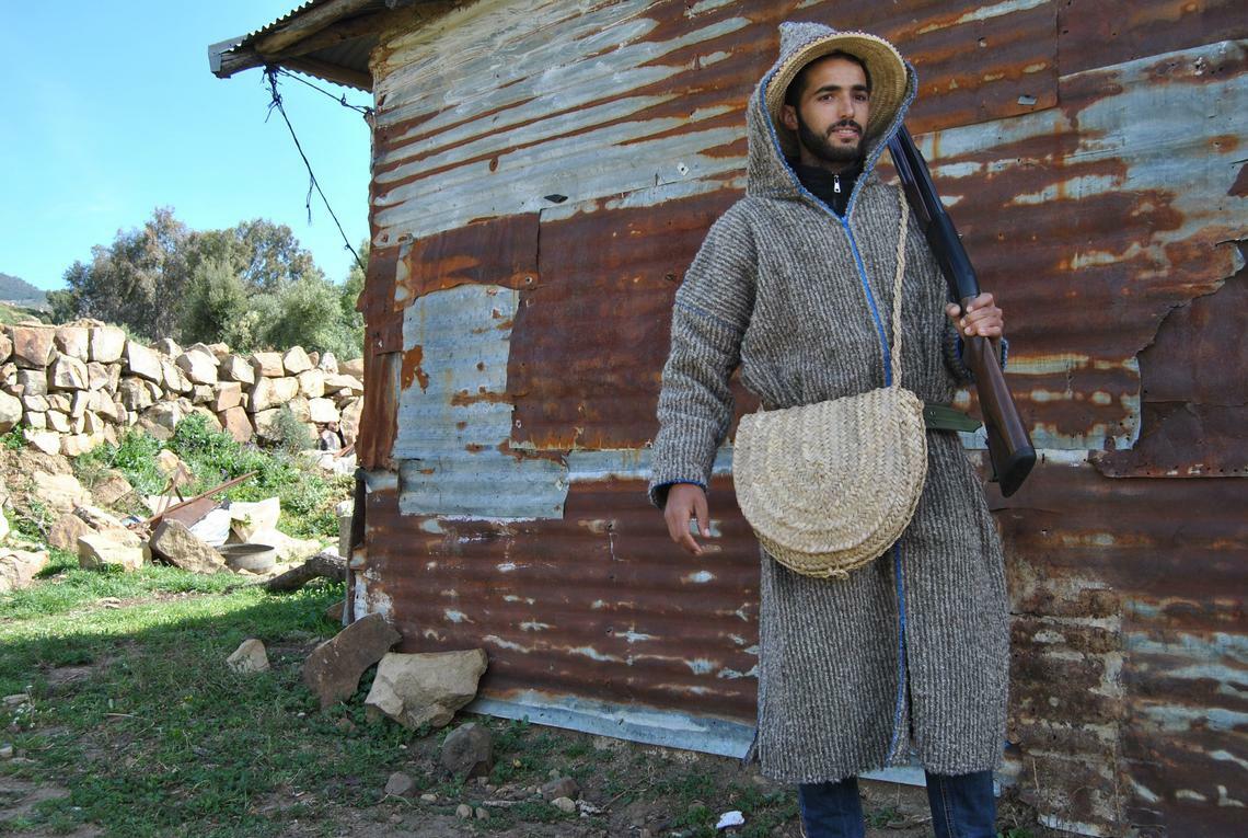 Pre-owned Handmade Wwii Uniform Army Coat, 1945 Jacket, Reproduction Vintage Djellaba Goumier, Gray