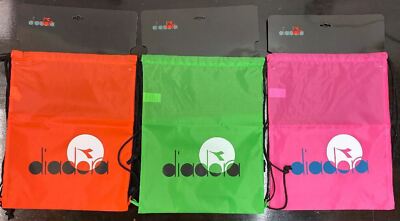 Diadora Draw String Shoe Bag Soccer Volleyball Softball Sports Athletic Gym