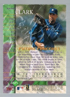 1997 member only Millennium TONY CLARK #M5 TIGERS