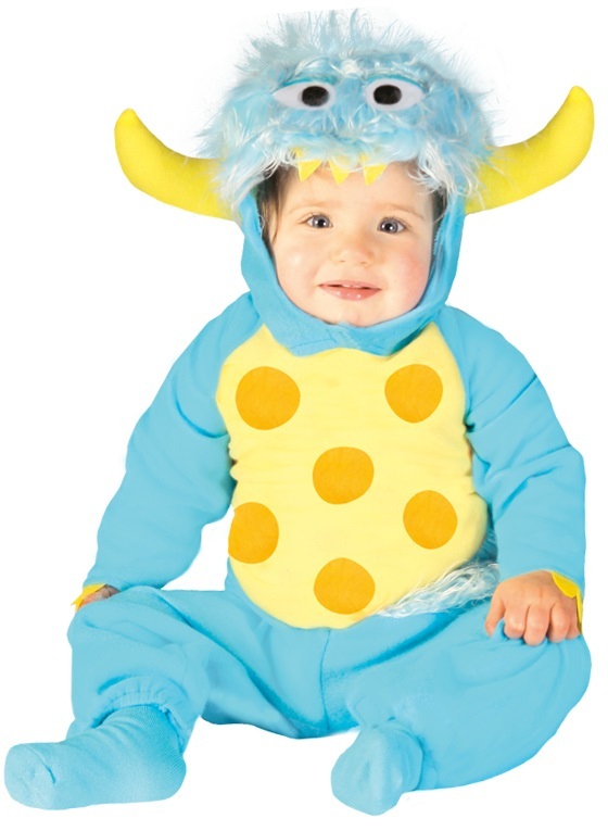 Baby Boys Blue Horned Monster Halloween Carnival Fancy Dress Costume Outfit Ebay