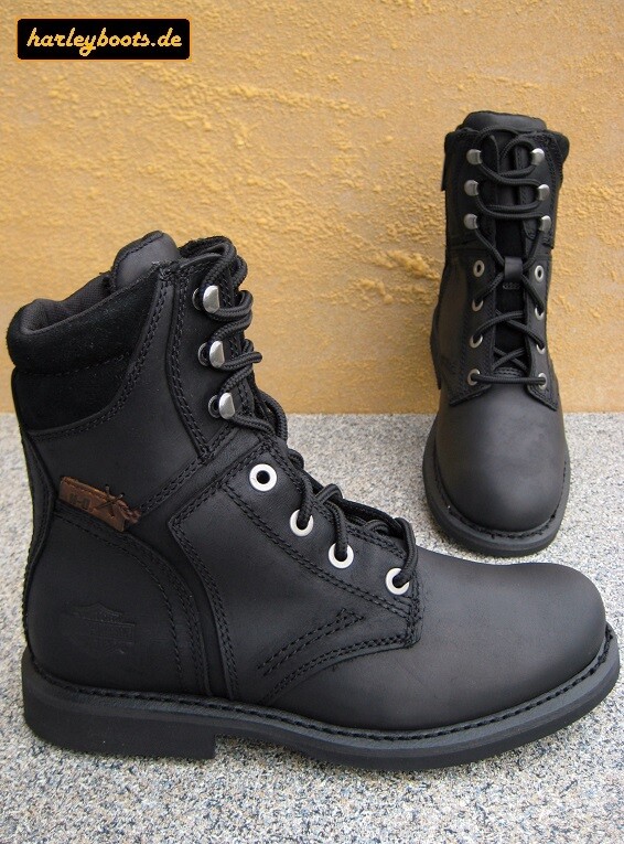 HARLEY-DAVIDSON HARLEY DAVIDSON BOOTS DARNEL SCHWARZ KULT GESCHNÜRTE BIKERBOOTS GR. 40 BIS 46