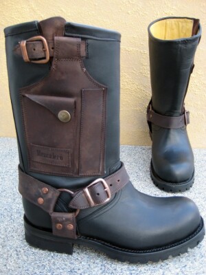 MEZCALERO MEZCALERO BIKER BOOTS STIEFEL ENGINEER NEU LEDER HANDMADE GR. 38 BIS 46