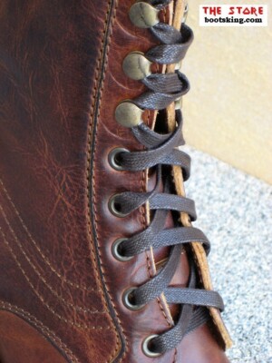 SENDRA SENDRA BOOTS 7825 GESCHNÜRTE STIEFELETTE FASHION BIKER BRAUN GR. 39 BIS 45