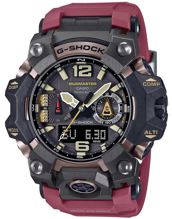 Pre-owned Casio G-shock Master Of Land Mudmaster Radio Solar Men's Watch Gwg-b1000-1a4