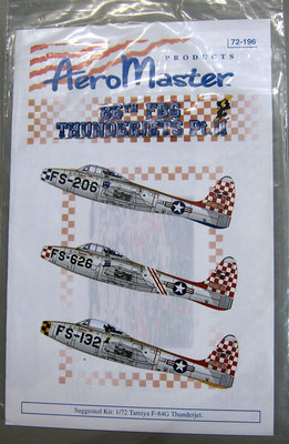 Aeromaster 72-196 1/72 86h FBGThunderjets Pt.II Decal Sheet