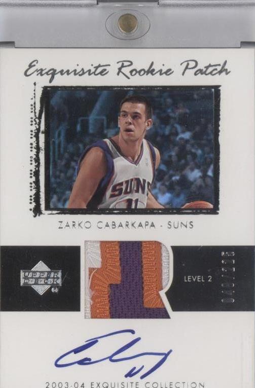 2003-04 Upper Deck Exquisite Collection - Zarko Cabarkapa #49