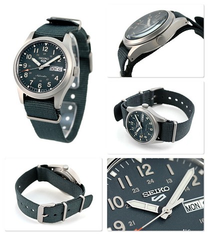 Pre-owned Seiko 5 Automatic Mechanical Watch Gray Dial Srpg31k1 Usus