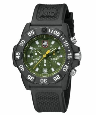 Pre-owned Luminox Navy Seal Colormark Chronograph Watch - Xs.3597 - Green