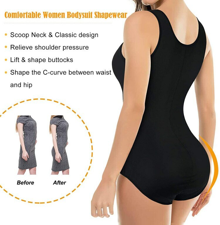 Women Waist Trainer Bodysuit Tops for Women Tummy Control Full Body Shapewear