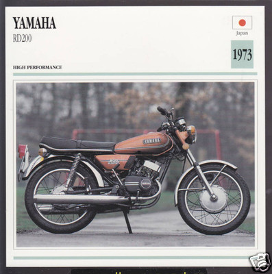 1973 Yamaha RD200 RD-200cc (195cc) Japan Bike Motorcycle
