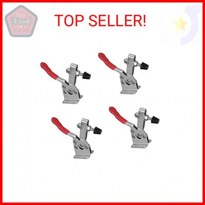 POWERTEC 4PK Toggle Clamp, 300 lbs Holding Capacity, 201B Quick Release Horizont
