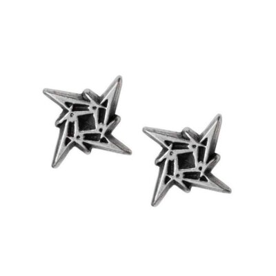 Alchemy Gothic Metallica Ninja Star Logo Earrings   Local Stock   Gothic