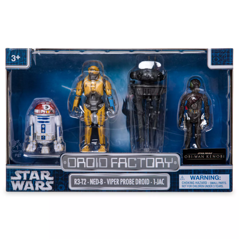 Disney Park Star Wars Obi-Wan Kenobi Figure Set Droid Factory Galaxy’s Edge New