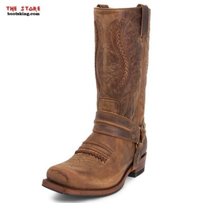 SENDRA SENDRA BOOTS BIKERBOOTS 12209 FARMER STIEFEL BRAUN LEDER HANDMADE GR. 38 BIS 46