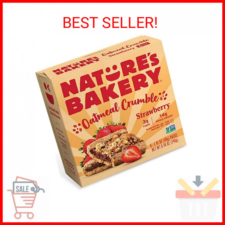Nature's Bakery Oatmeal Crumble Strawberry Bars, 1.41 Oz, 6 Ct