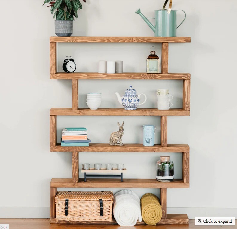 Handmade Solid Wood Rustic Christchurch Bookcase/Shelving Unit in Hythe, Hampshire Gumtree