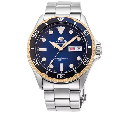 Pre-owned Orient Rn-aa0815l  Men's Metal Band Sports Diver Design Limited Model