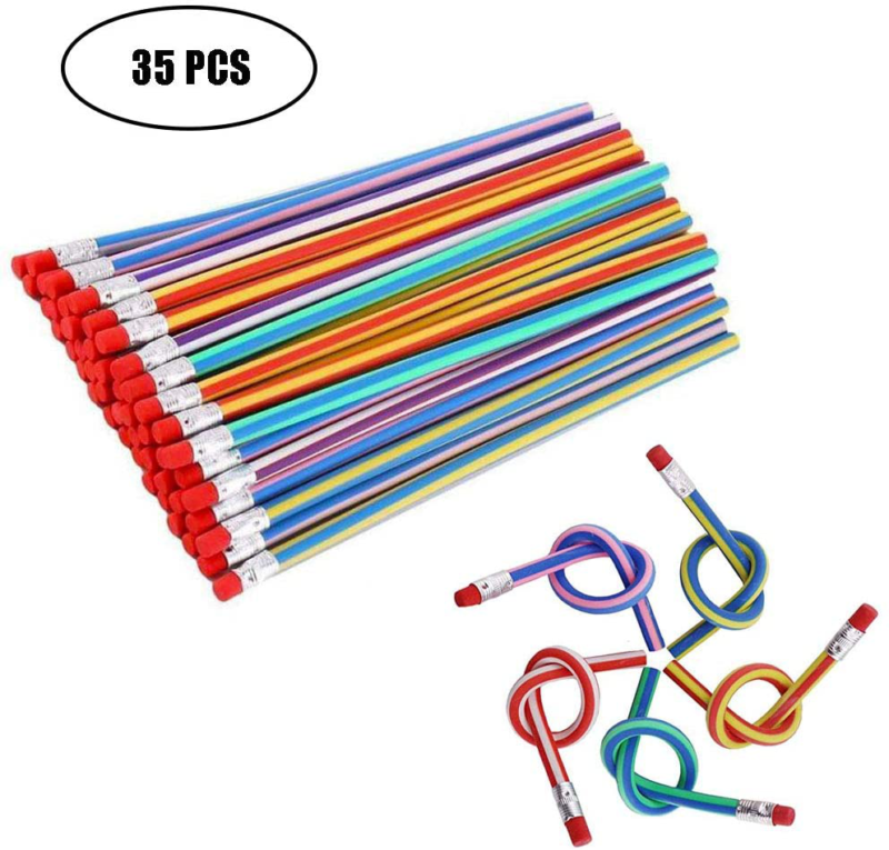 Magic Bend Pencils With Eraser For Kids Students Gif