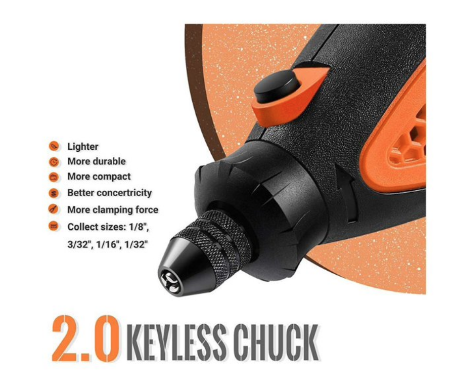 Tacklife RTD35ACL Advanced Multi-functional Rotary Tool Kit with 80 Accessories