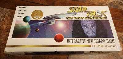 Star Trek the Next Generation interactive VCR VHS board game 1993