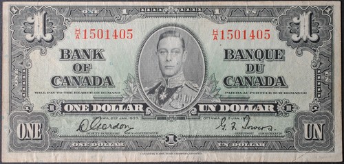 Canada P58b Dollar Fine+