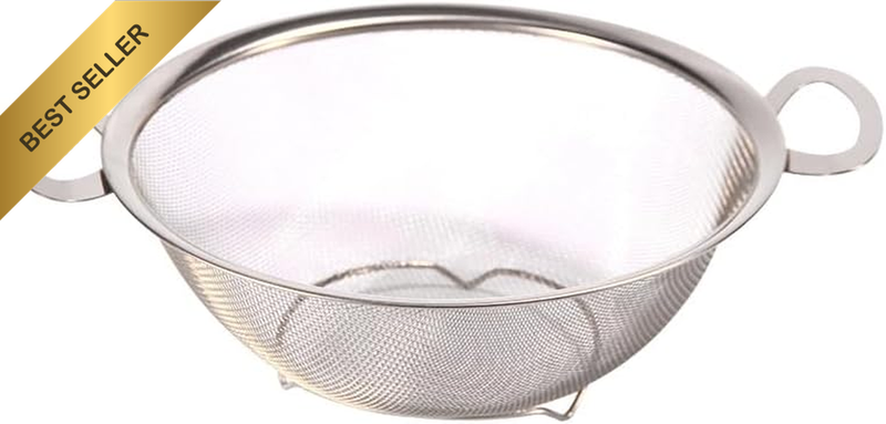 Stainless Steel Mesh Colander，Fruit and Vegetable Basket, Drain Basin (Silvery,