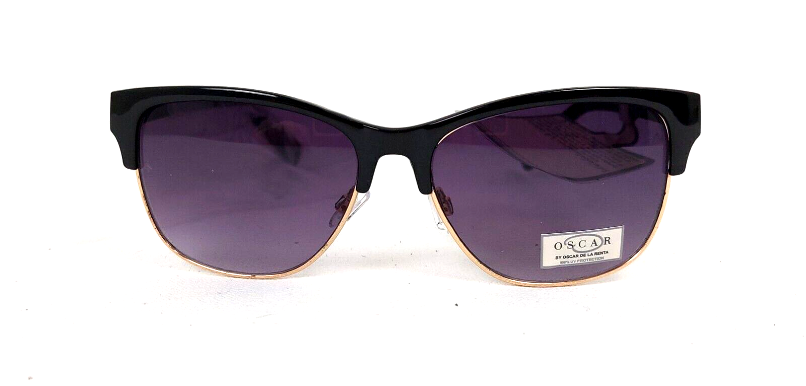 Oscar De La Renta Black & Gold-Tone Square Sunglasses -NWT