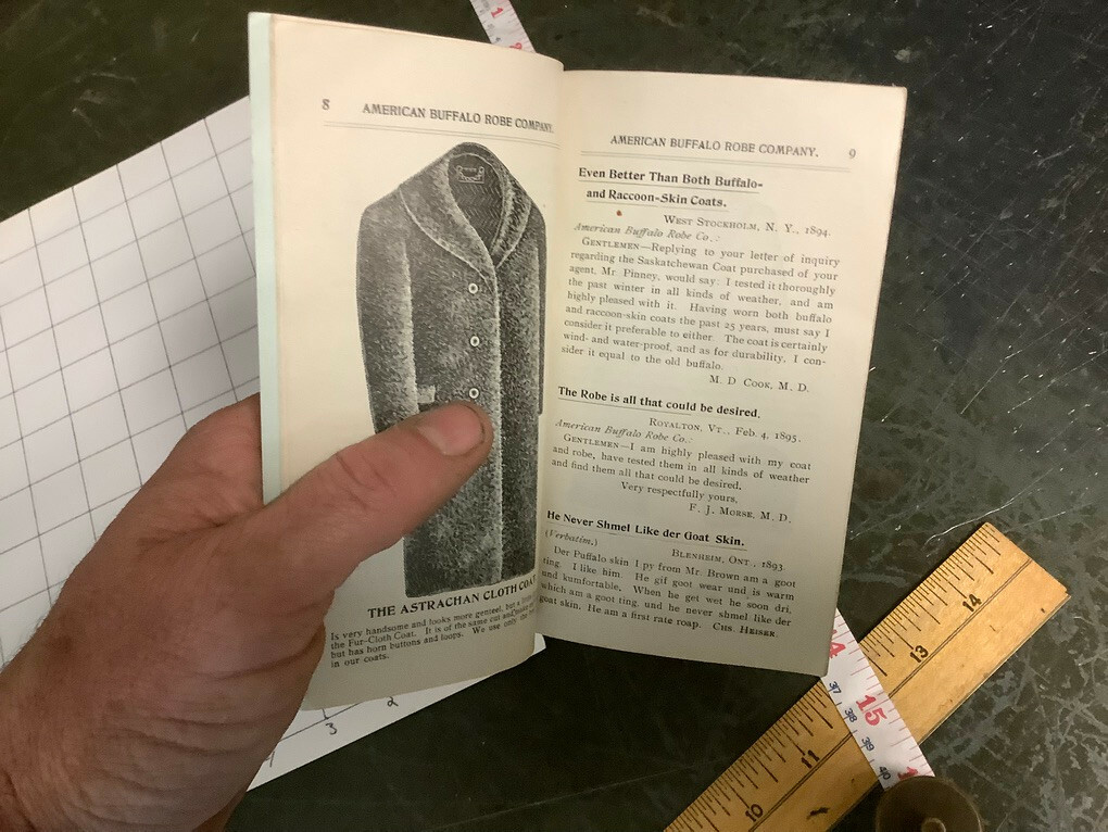 Original 1800's Pinney & Palmer AMERICAN BUFFALO ROBE 24pgs Saskatchewan Catalog