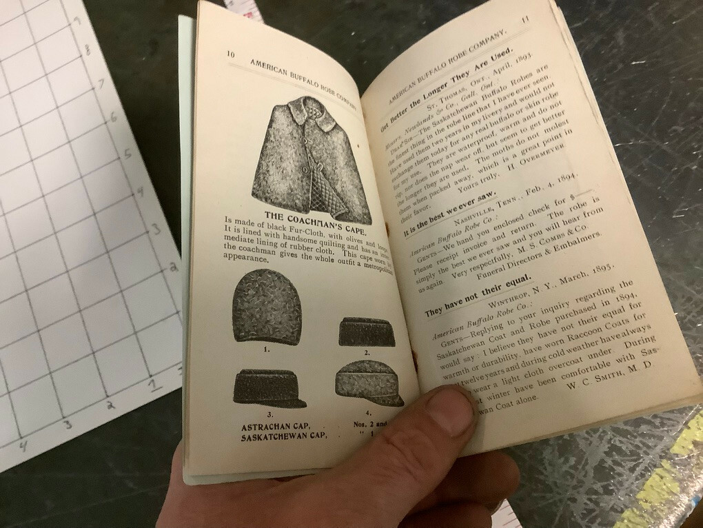 Original 1800's Pinney & Palmer AMERICAN BUFFALO ROBE 24pgs Saskatchewan Catalog