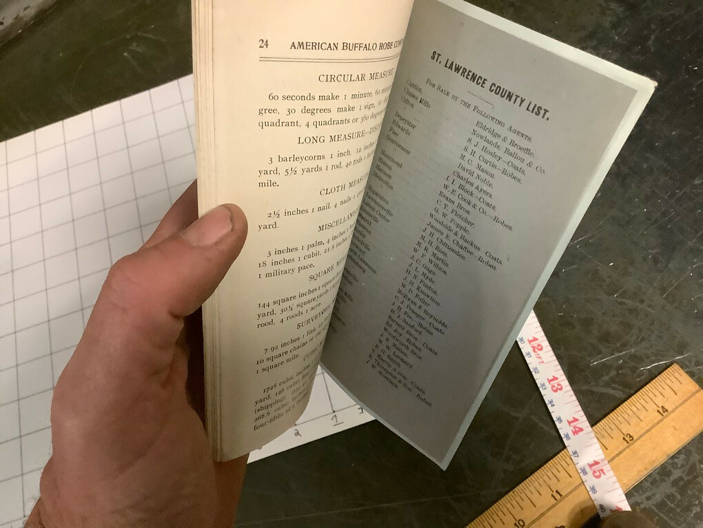 Original 1800's Pinney & Palmer AMERICAN BUFFALO ROBE 24pgs Saskatchewan Catalog