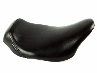 Le Pera Barebones Black Smooth Bare Bones Solo Seat 2008+ Harley Touring